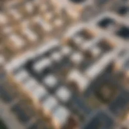 An aerial view showcasing the residential layout of Al Barsha 1