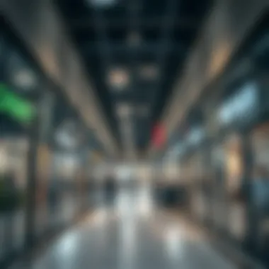 Commercial Environment in Al Barsha 1 A bustling commercial area illustrating closed partitions in a business setting