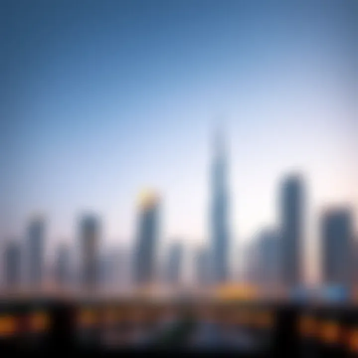Luxurious skyline of Dubai showcasing modern architecture