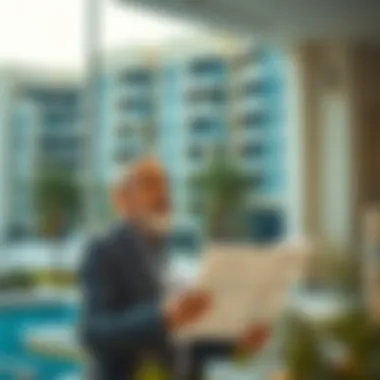 Investor Reviewing Property Options Investor reviewing property options in Dubai