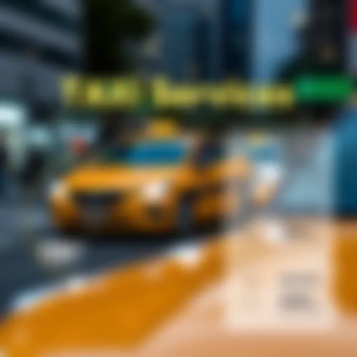 Taxi Services in Comparison with Alternative Transportation Infographic comparing taxi services with alternative transportation methods