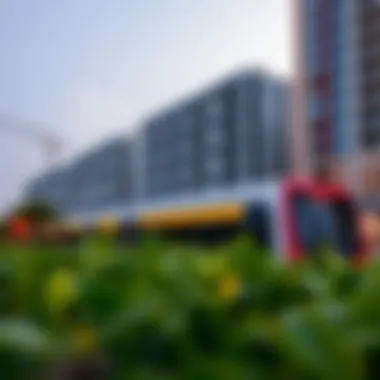 Real Estate Growth Influenced by Metro Access Real estate development near a Dubai Metro station