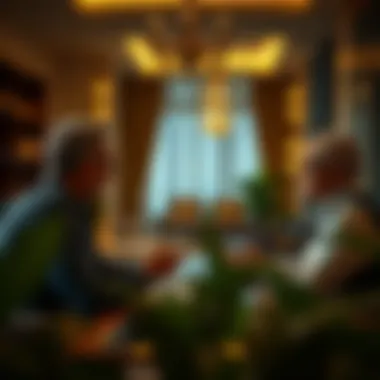 Landlord-Tenant Communication A landlord and tenant discussing terms