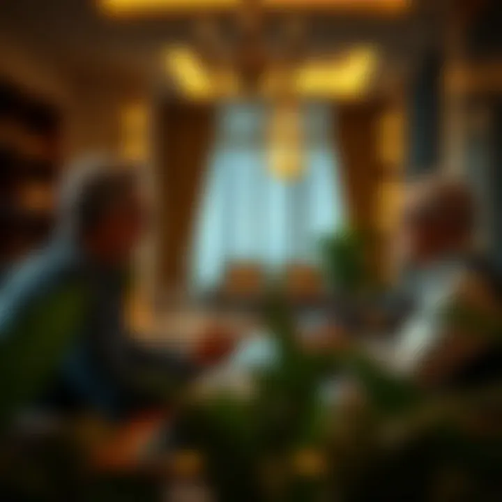 Landlord-Tenant Communication A landlord and tenant discussing terms