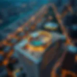 Stunning aerial view of W Residences showcasing modern architectural design
