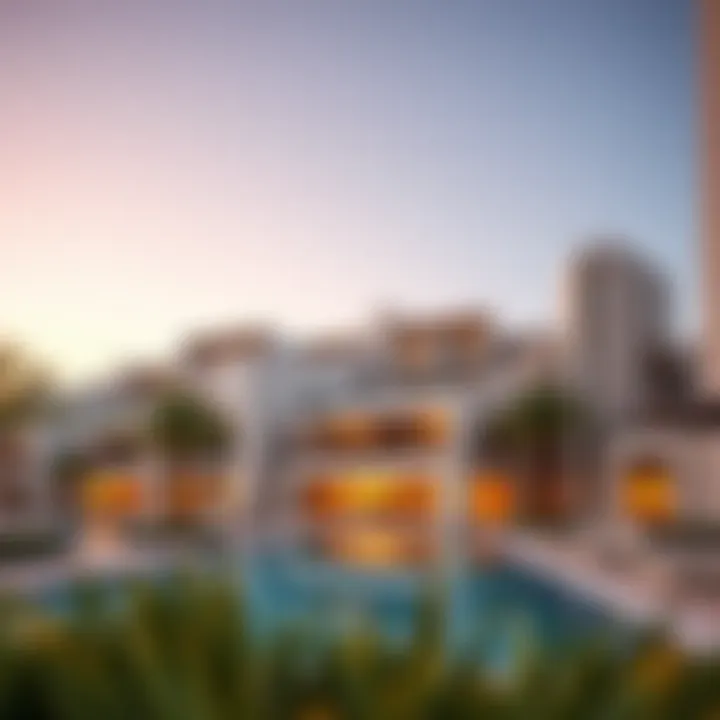 Modern Architecture in Wafi City Modern architecture within Dubai's real estate market